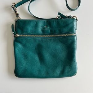 Kate Spade Cobble Hill Ellen, Emerald Crossbody Bag Purse